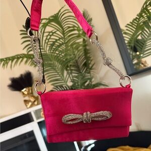 Brand new hot pink sprinkle strap purse